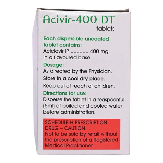 Acivir Dispersible Tablets 400mg