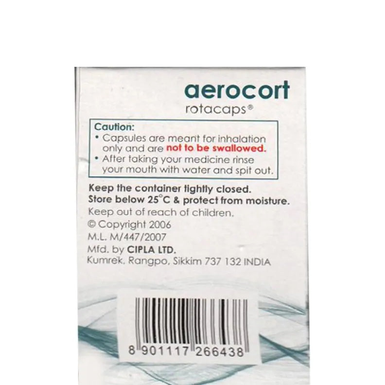 Aerocort Rotacaps 100/100mcg