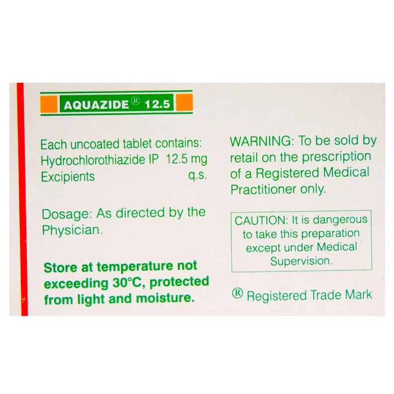 Aquazide 12.5mg