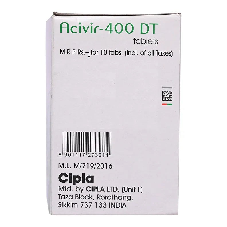 Acivir Dispersible Tablets 400mg