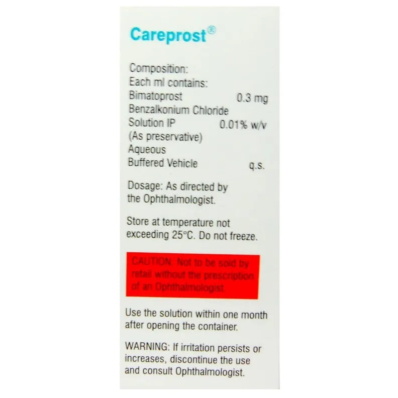 Careprost 3 ml with Brush Sample Pack with FREE SHIPPING